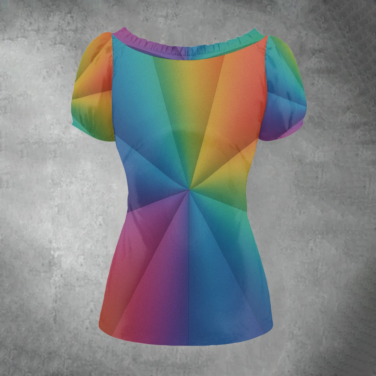 Women's Puff Sleeve Pleated Shirt