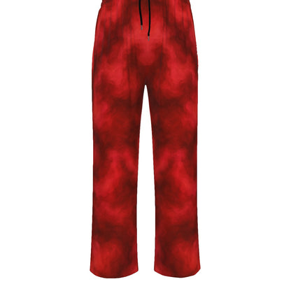 Unisex Knitted Fleece Wide Leg Pants