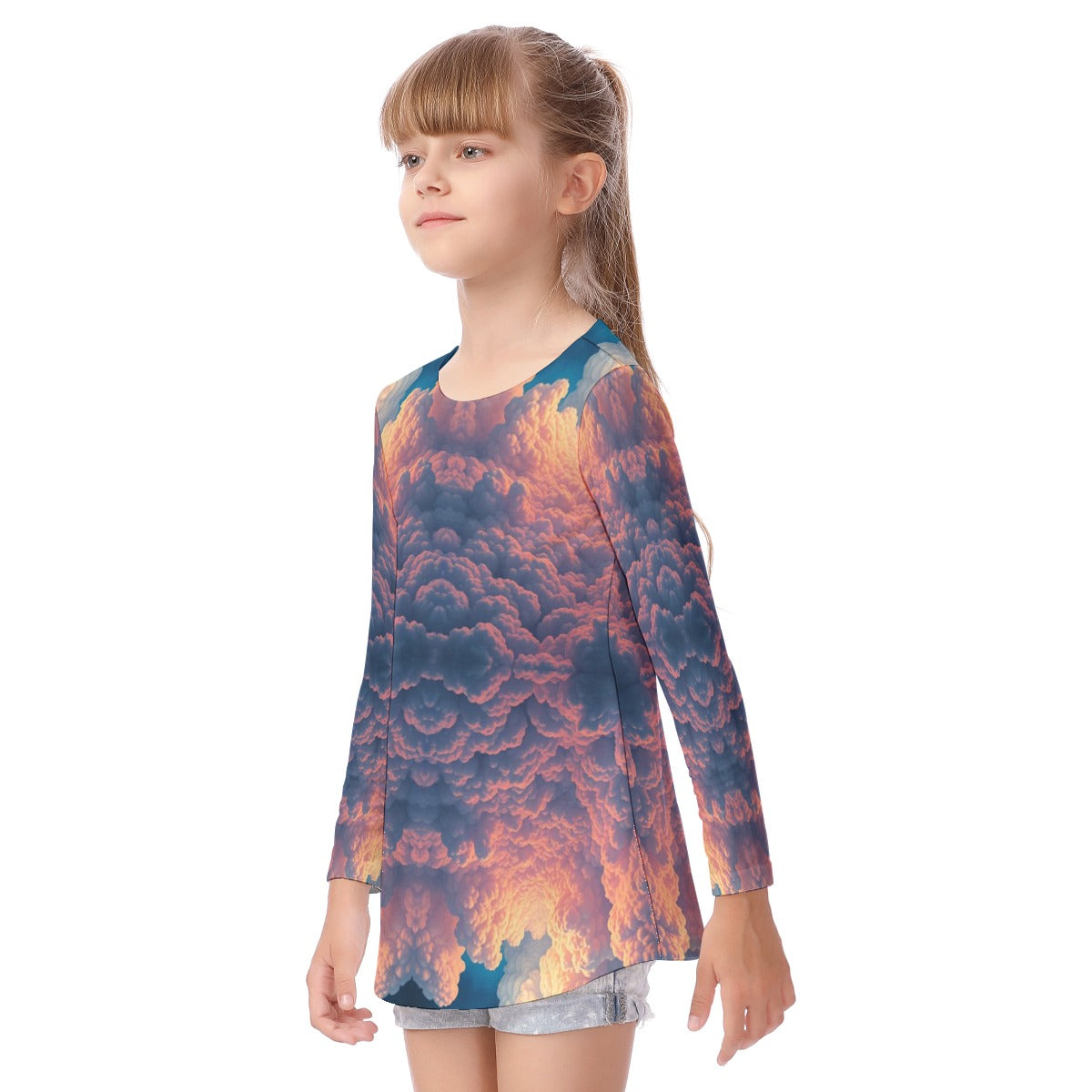 Unisex Kid's Long Sleeve O-neck T-shirt