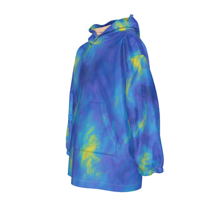 Unisex Kid's Sherpa Fleece Hoodie Blanket