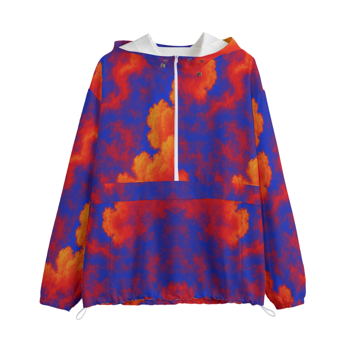 Unisex Pullover Jacket With Zipper Closure