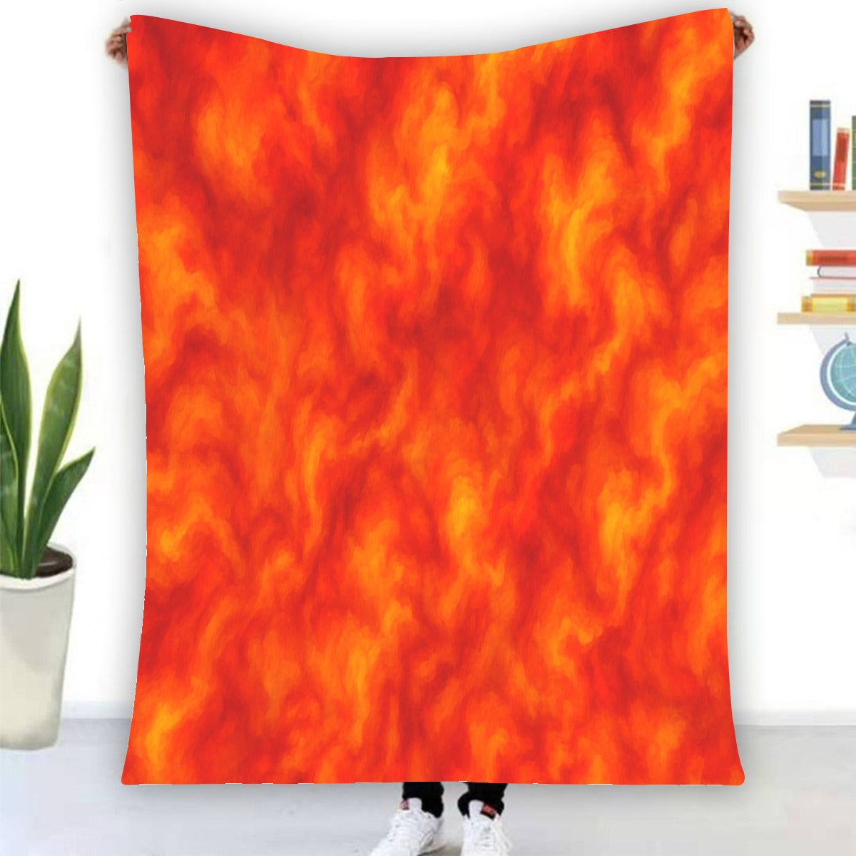 Unisex Single-Side Printing Flannel Blanket