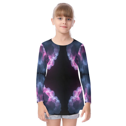 Unisex Kid's Long Sleeve O-neck T-shirt