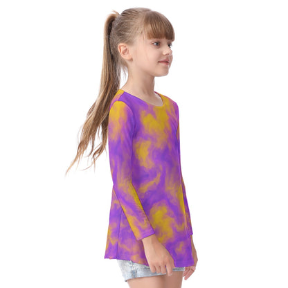 Unisex Kid's Long Sleeve O-neck T-shirt