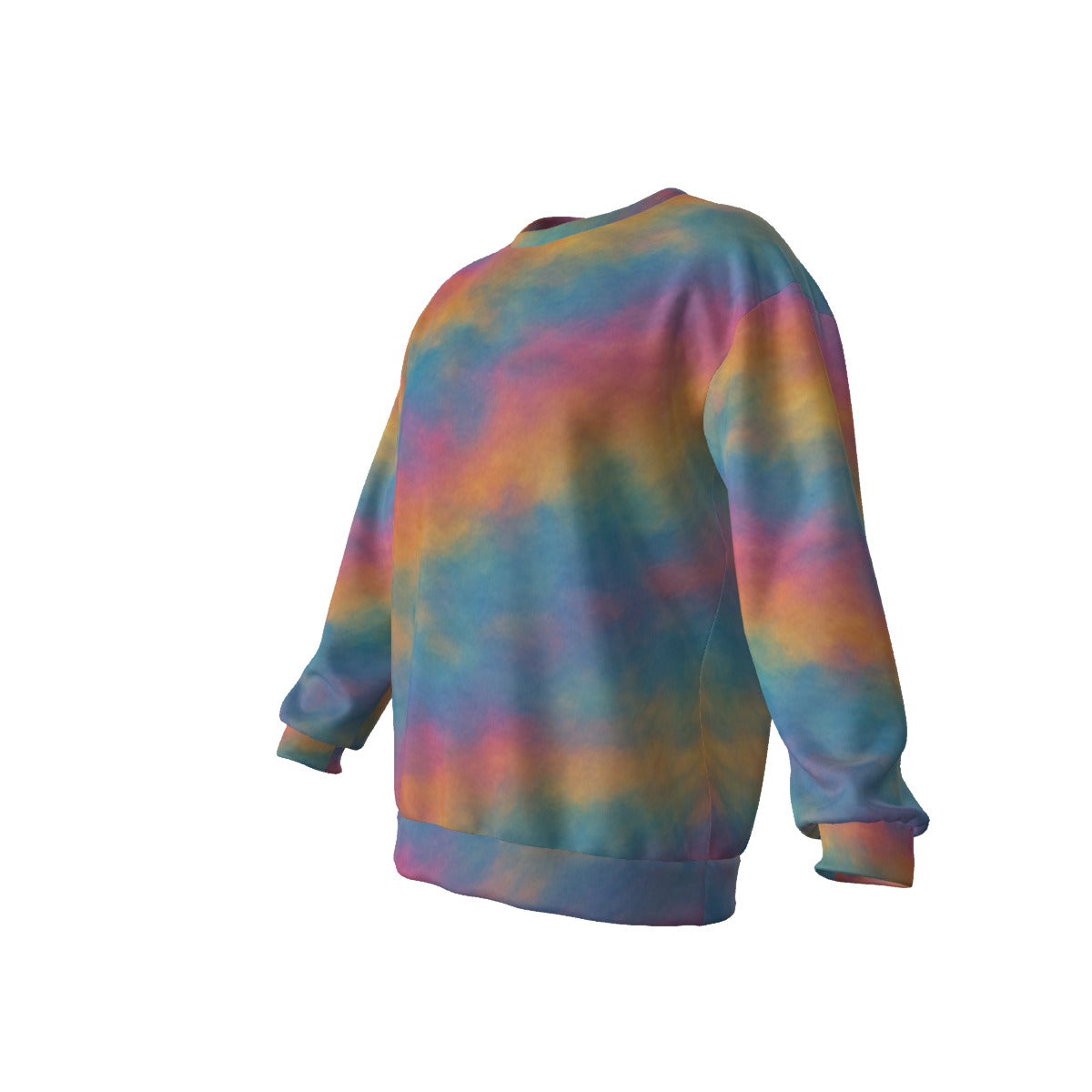 Men's Drop Shoulder Round Neck Long-Sleeved Sweatshirt