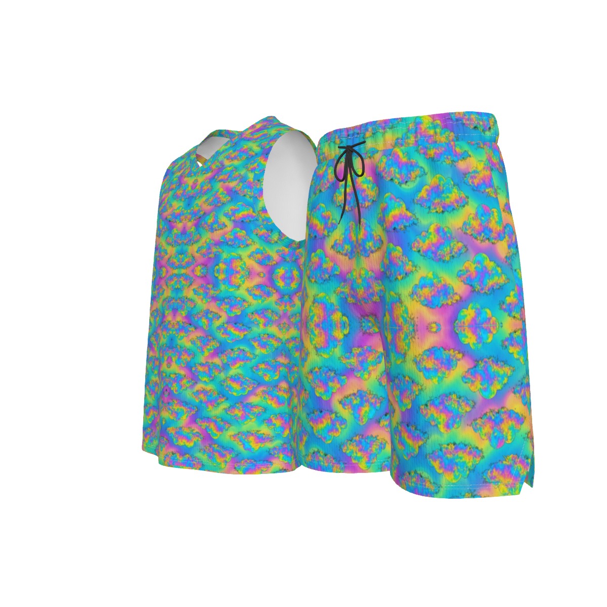 Men's V Neck Basketball Suit