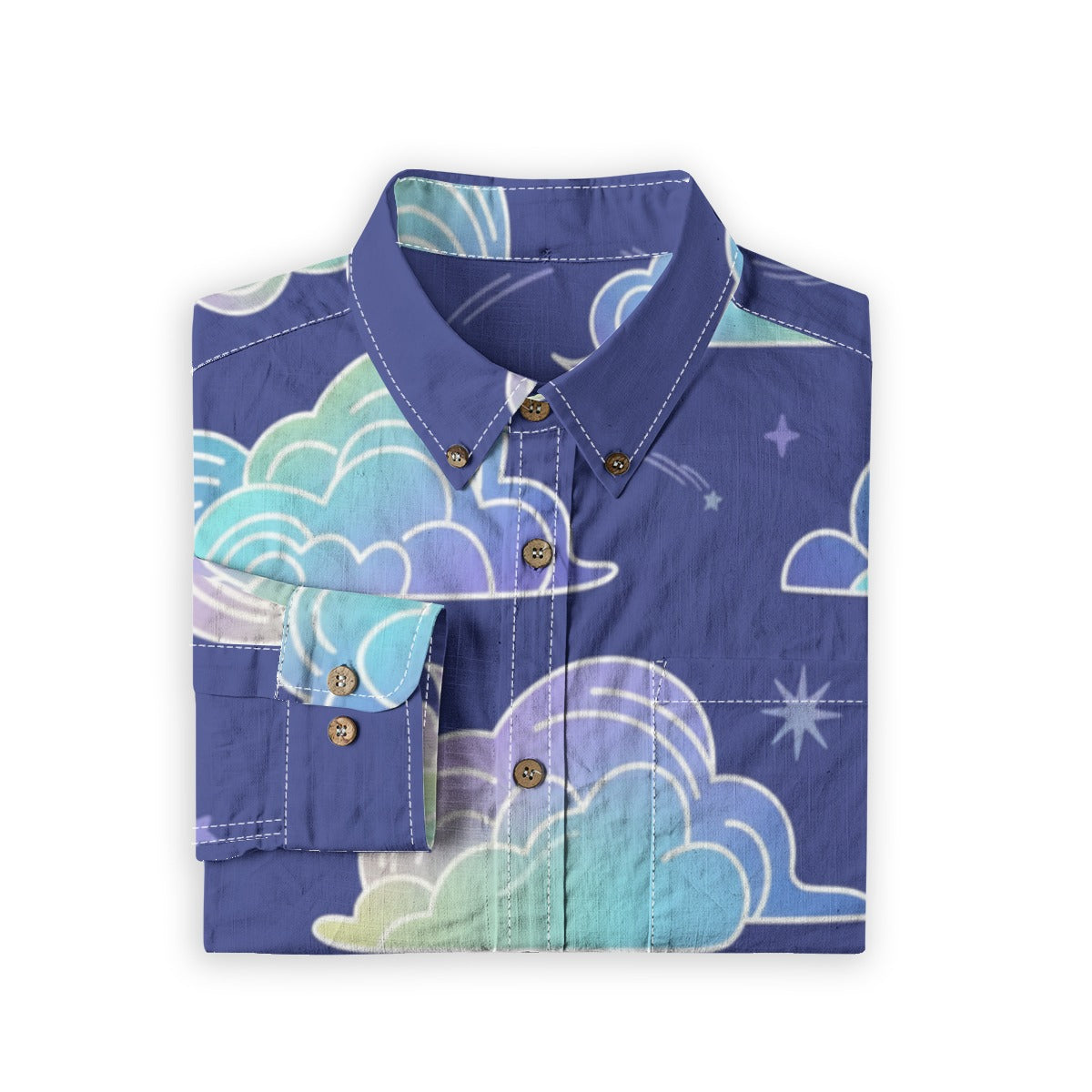 Men's Casual Lapel Long Sleeve Shirt|125GSM Cotton