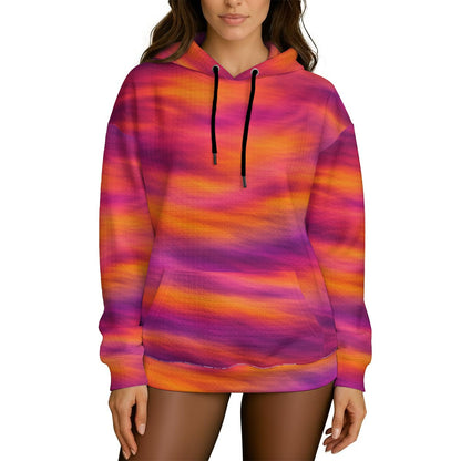 Women's Thick Waffle Knit Hoodie