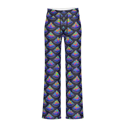 Women's High-waisted Straight-leg Trousers