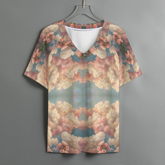 Women's V-neck T-shirt With Short Sleeve