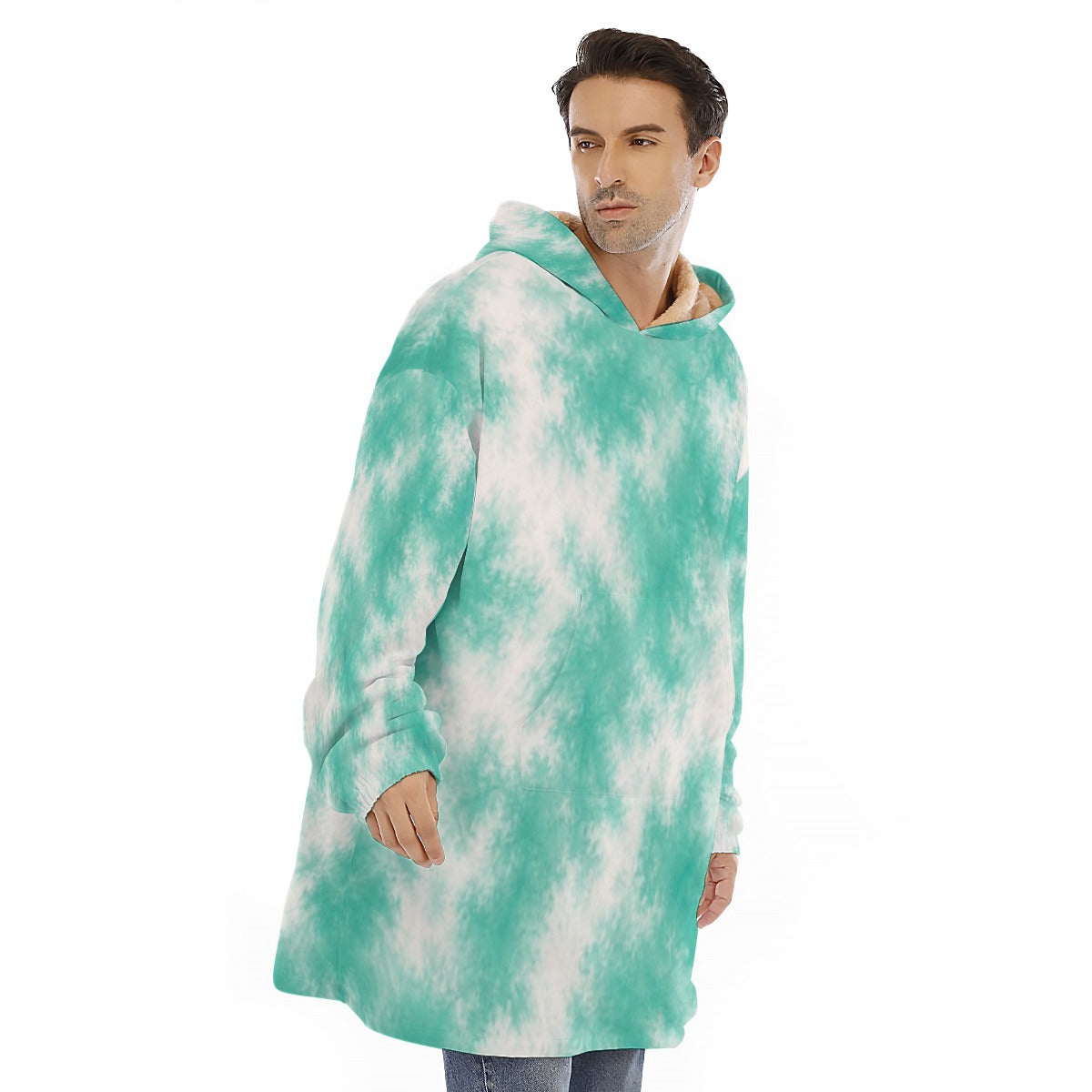 Unisex Sherpa-Fleece Hoodie Blanket - view 2