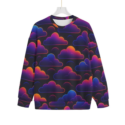 Unisex Drop-shoulder Knitted Fleece Sweater - view 1