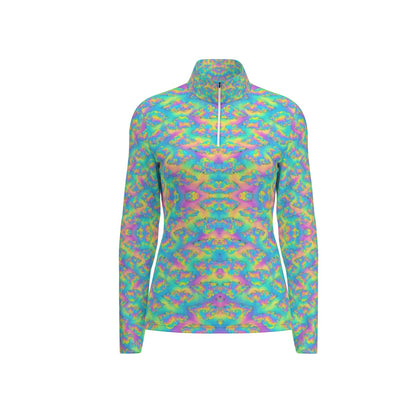 Women's Sports Collar Jersey With Long Sleeve