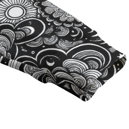 Unisex V-neck Knitted Fleece Cardigan With Button Closure