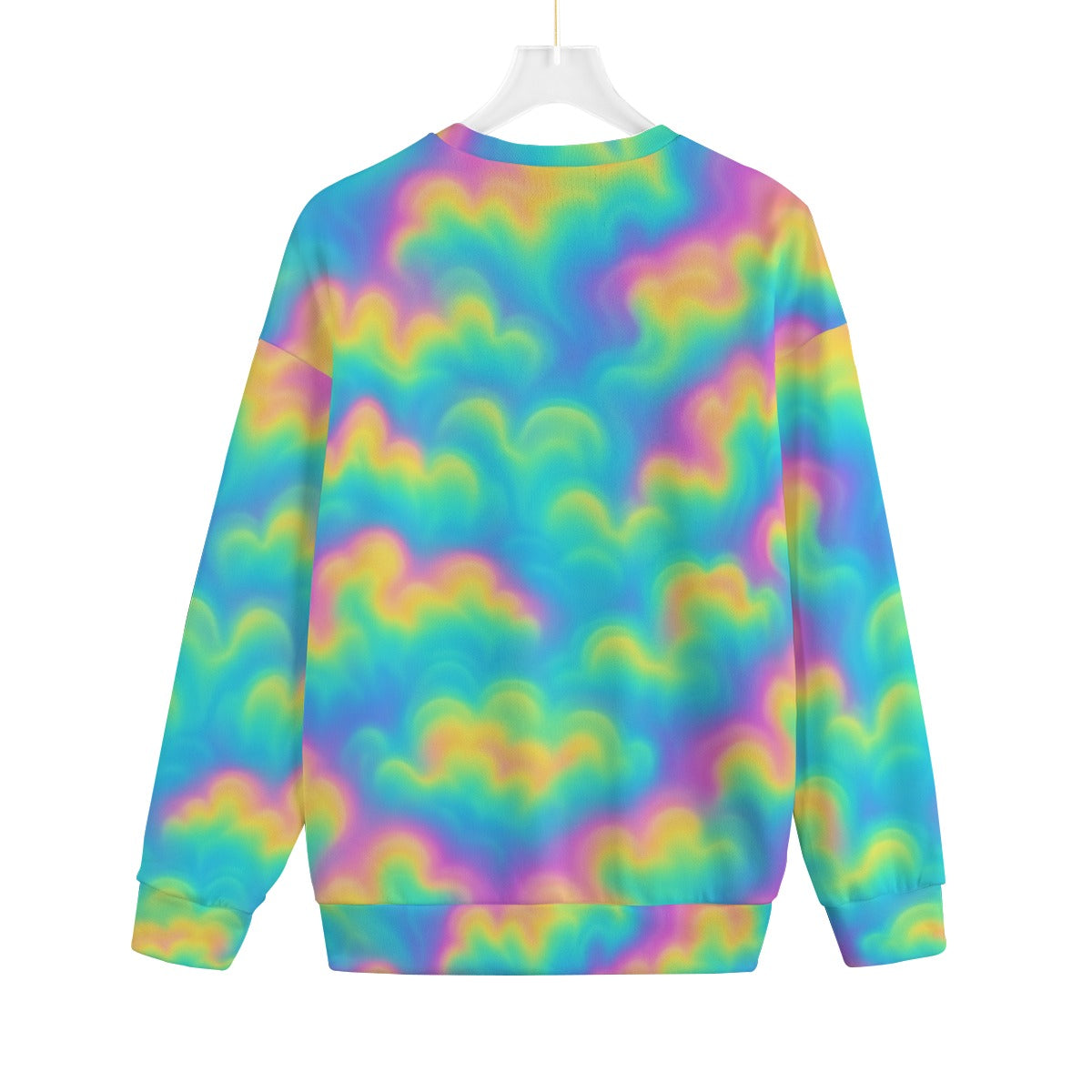Unisex Drop-shoulder Knitted Fleece Sweater - view 2
