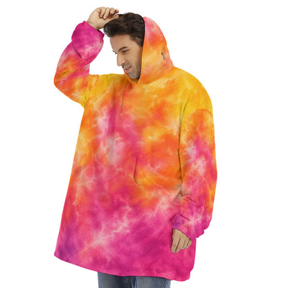 Unisex Sherpa-Fleece Hoodie Blanket - view 3