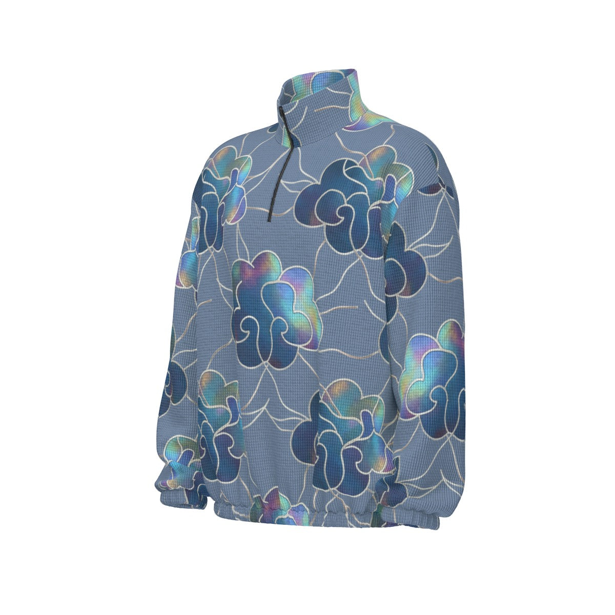 Unisex Turtleneck Zippered Sweatshirt