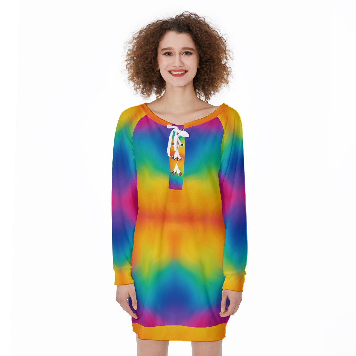 Women's Lace-Up Sweatshirt