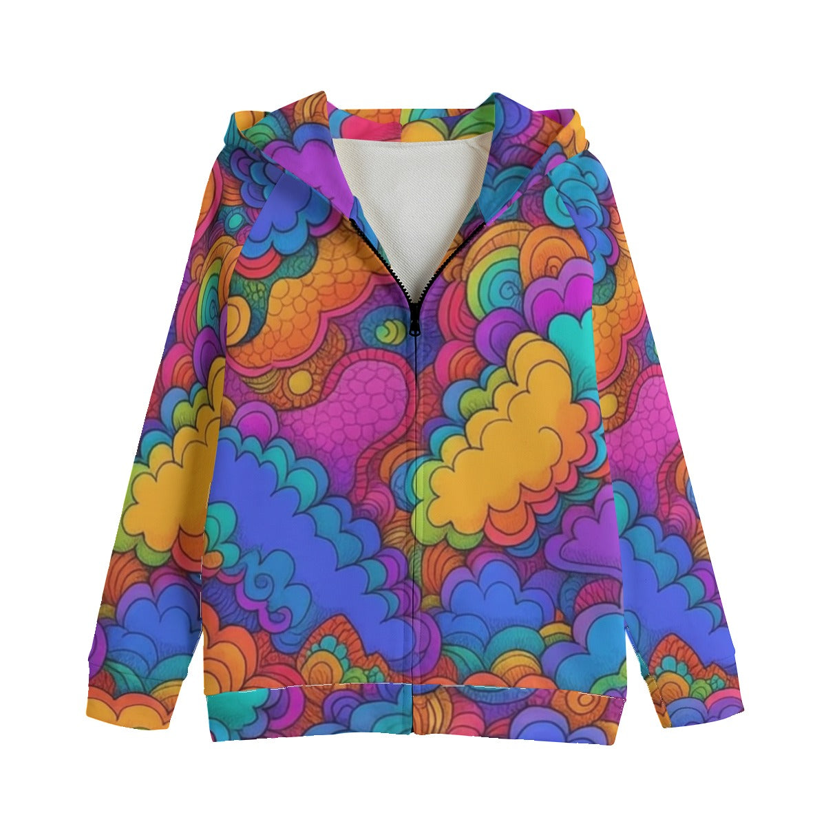 Unisex Kid's Zip Up Raglan Sleeve Hoodie | 310GSM Cotton