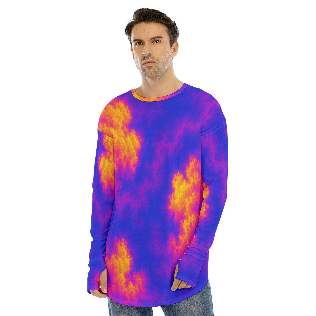 Men's Fingerless Long Sleeve T-shirt