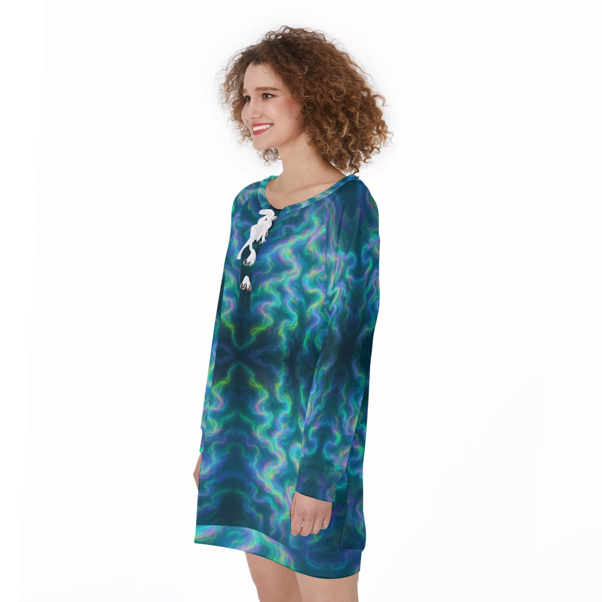 Women's Lace-Up Sweatshirt