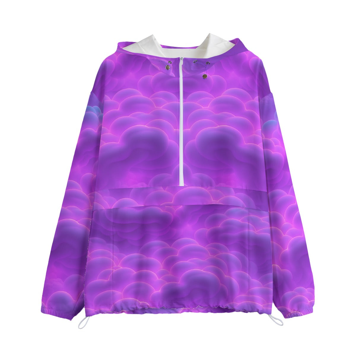 Unisex Pullover Jacket With Zipper Closure