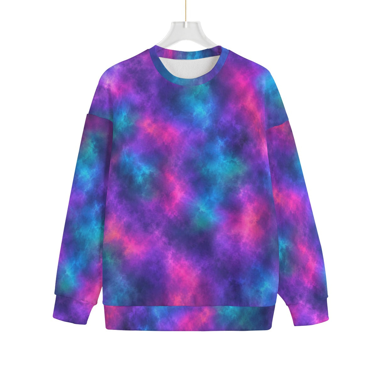 Unisex Drop-shoulder Knitted Fleece Sweater - view 1