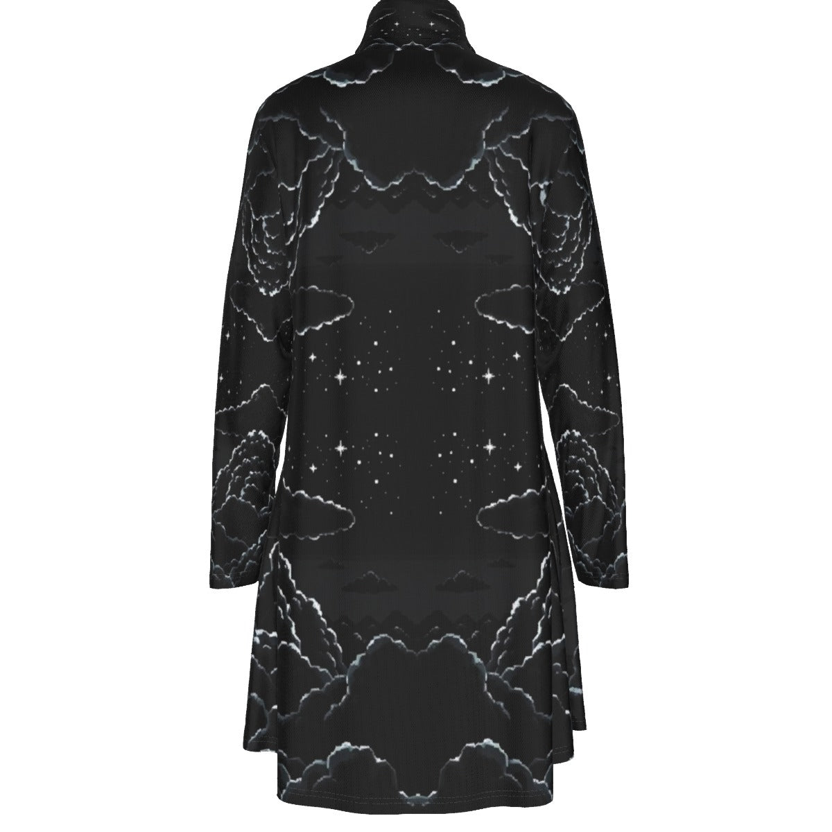 Women's High Neck Dress With Long Sleeve