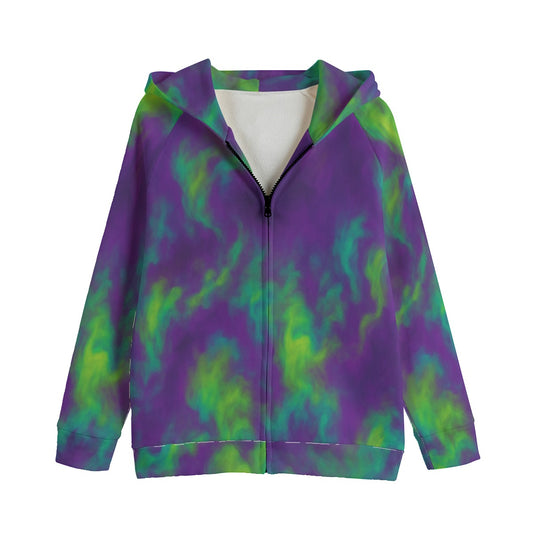 Unisex Kid's Zip Up Raglan Sleeve Hoodie | 310GSM Cotton