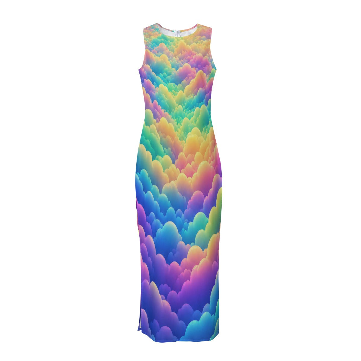 Women's Beach Perspective Chiffon Sleeveless Dress