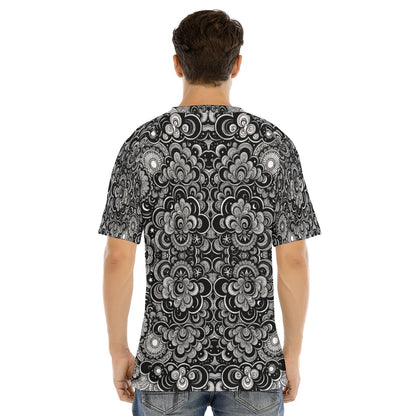 Men's Raglan Sleeve T-shirt With Button Closure