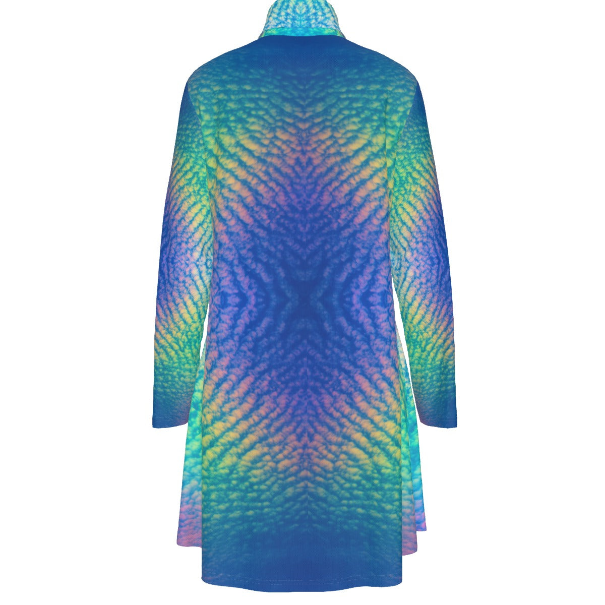 Women's High Neck Dress With Long Sleeve