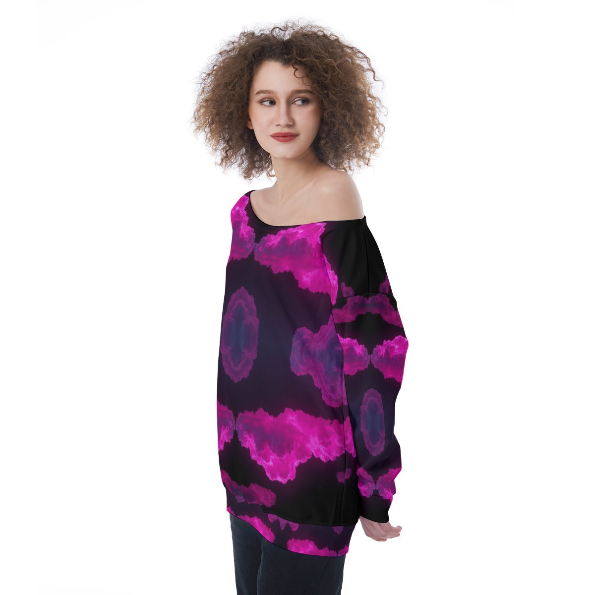 Women's Off-Shoulder Sweatshirt