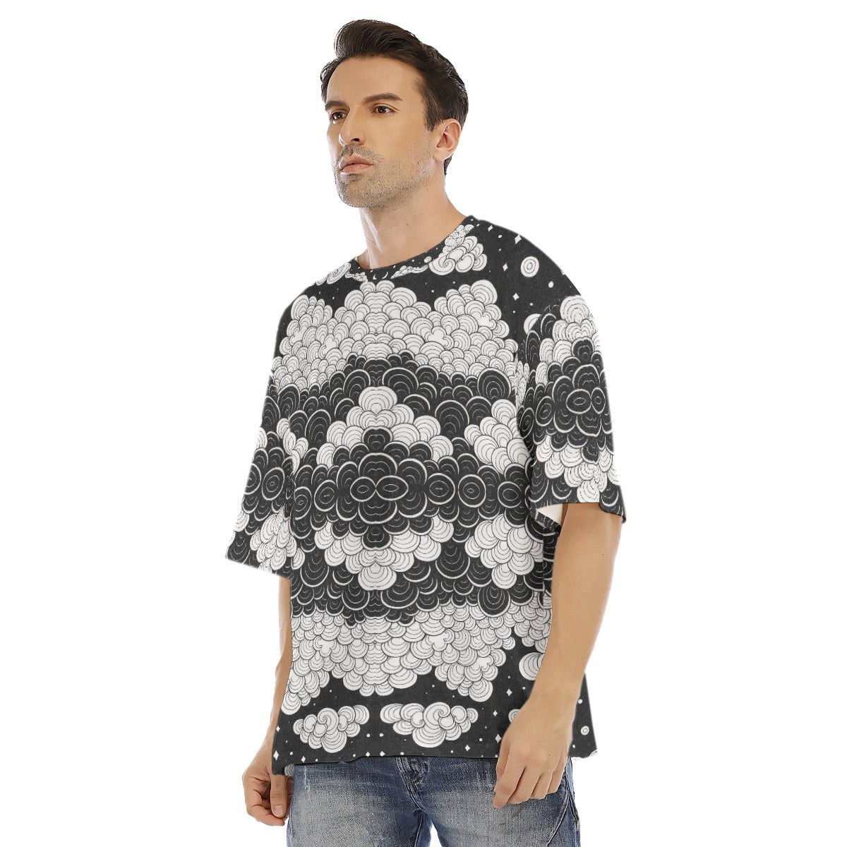 Men's Drop Shoulder T-shirt With Short Sleeve