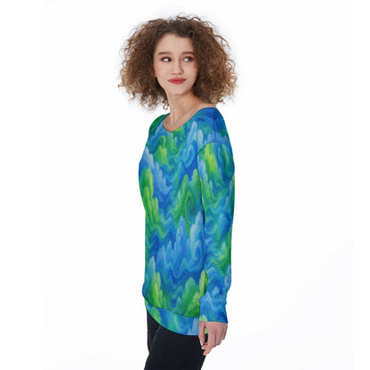 Women's Off-Shoulder Sweatshirt