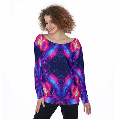 Women's Off-Shoulder Sweatshirt