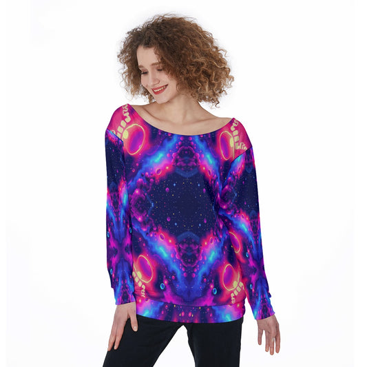 Women's Off-Shoulder Sweatshirt