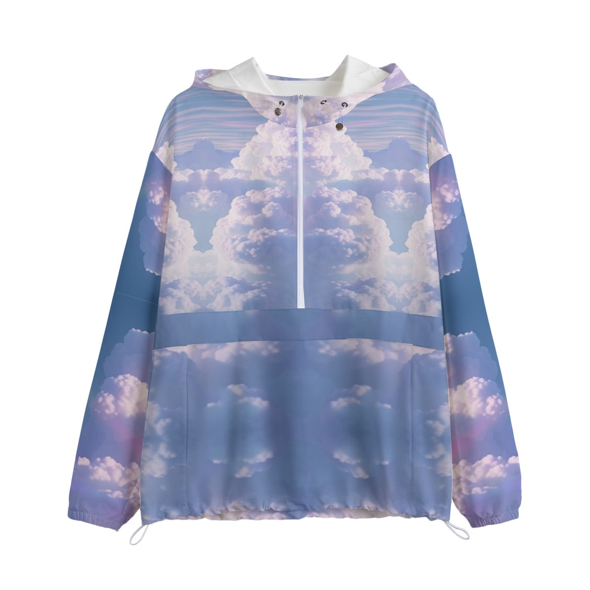 Unisex Pullover Jacket With Zipper Closure