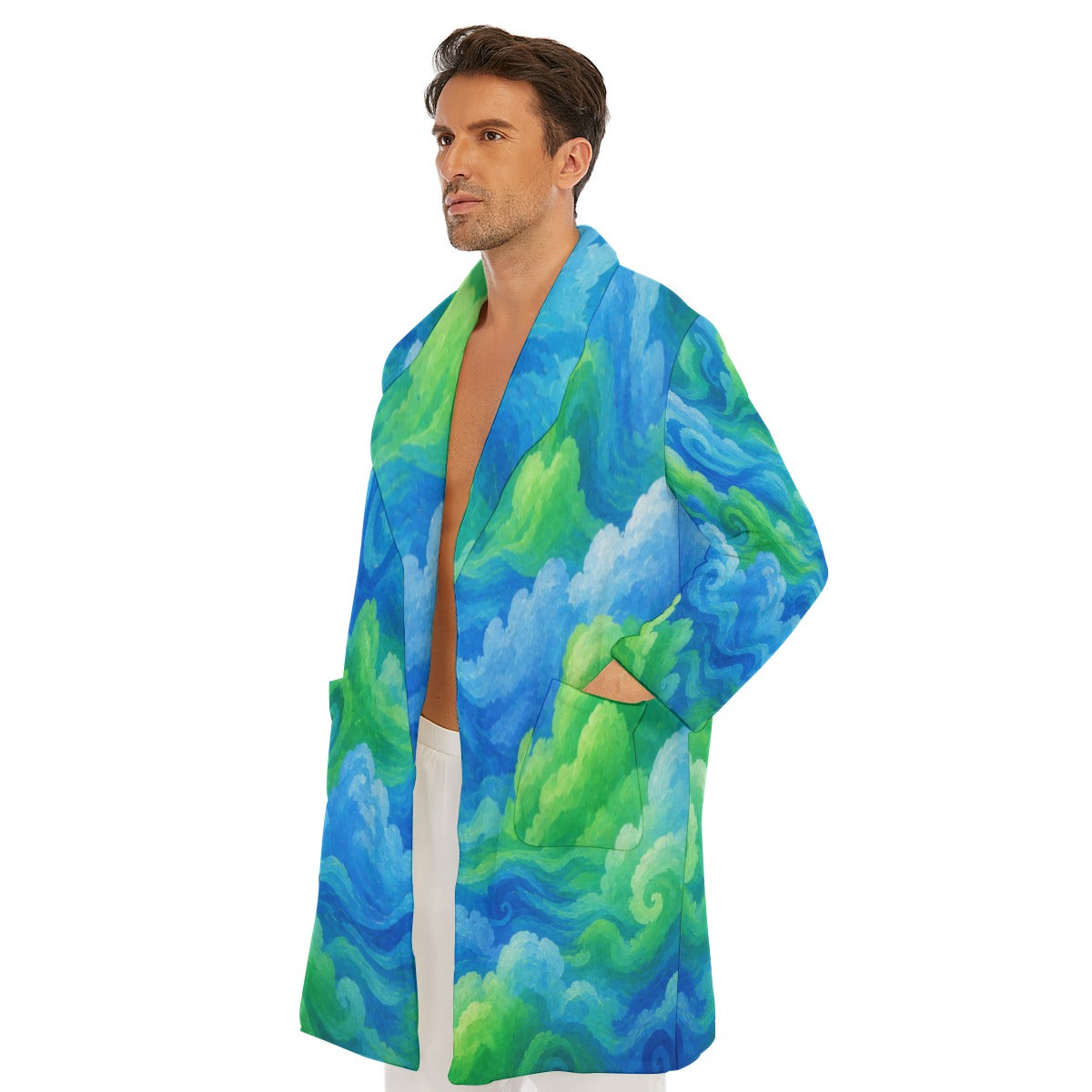Men's Borg Fleece Robe by O’Nimbus – view 3