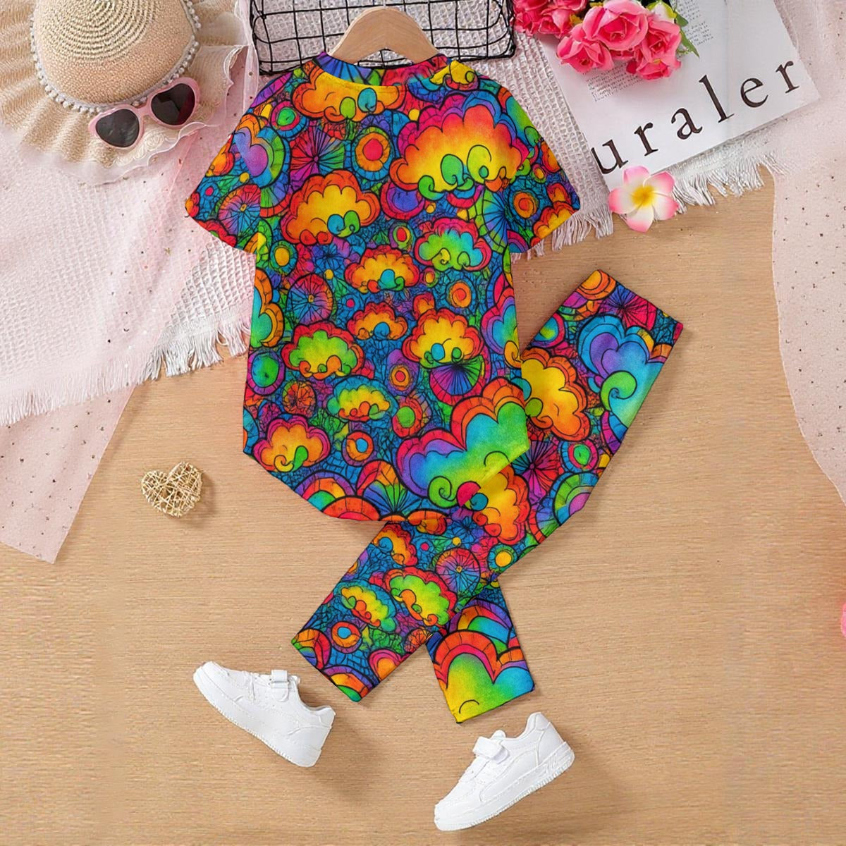 Unisex Kids' Casual Top and Pants Set