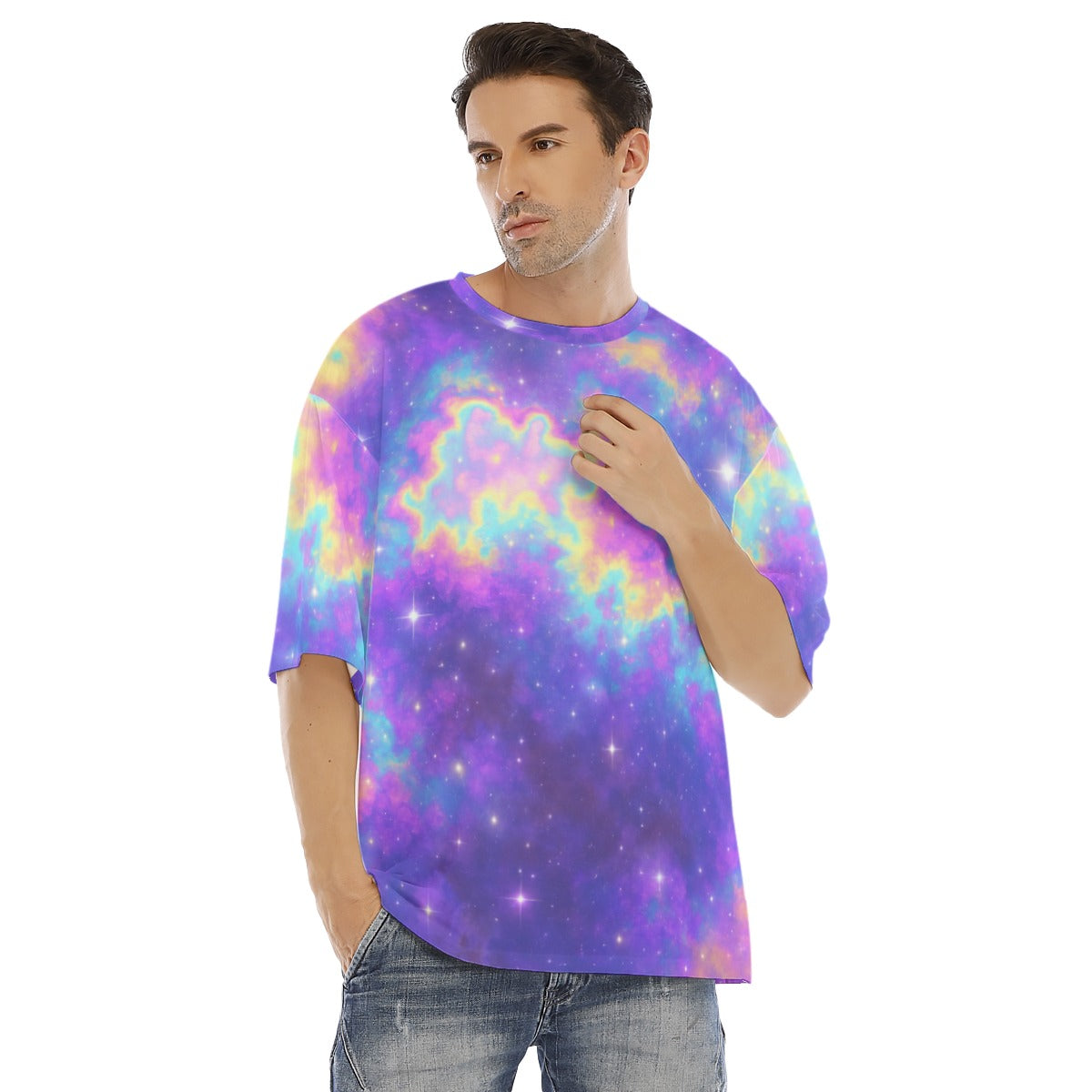 Men's Drop Shoulder T-shirt With Short Sleeve