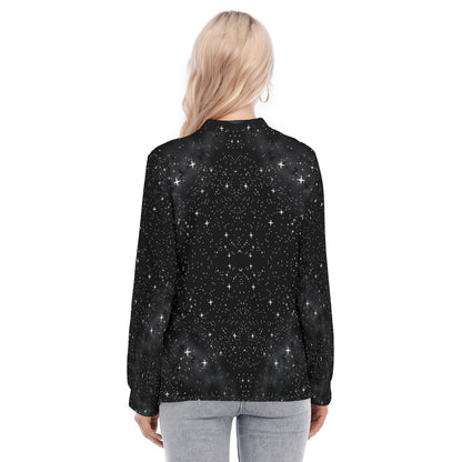 Women's Long Sleeve Blouse With Button Closure