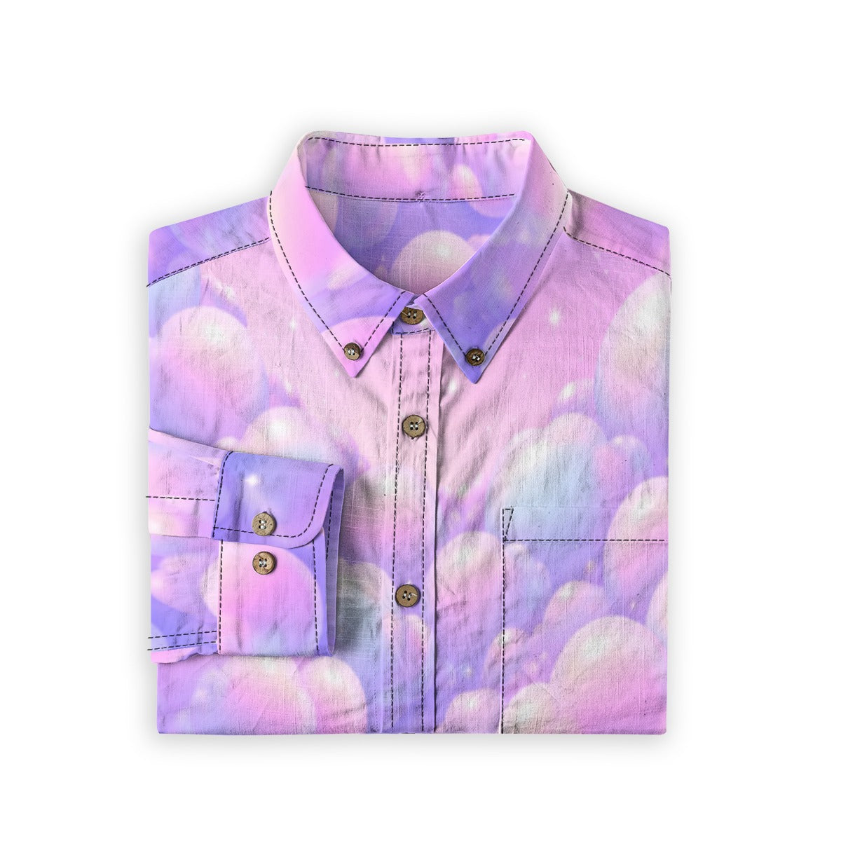 Men's Casual Lapel Long Sleeve Shirt|125GSM Cotton