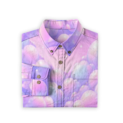 Men's Casual Lapel Long Sleeve Shirt|125GSM Cotton