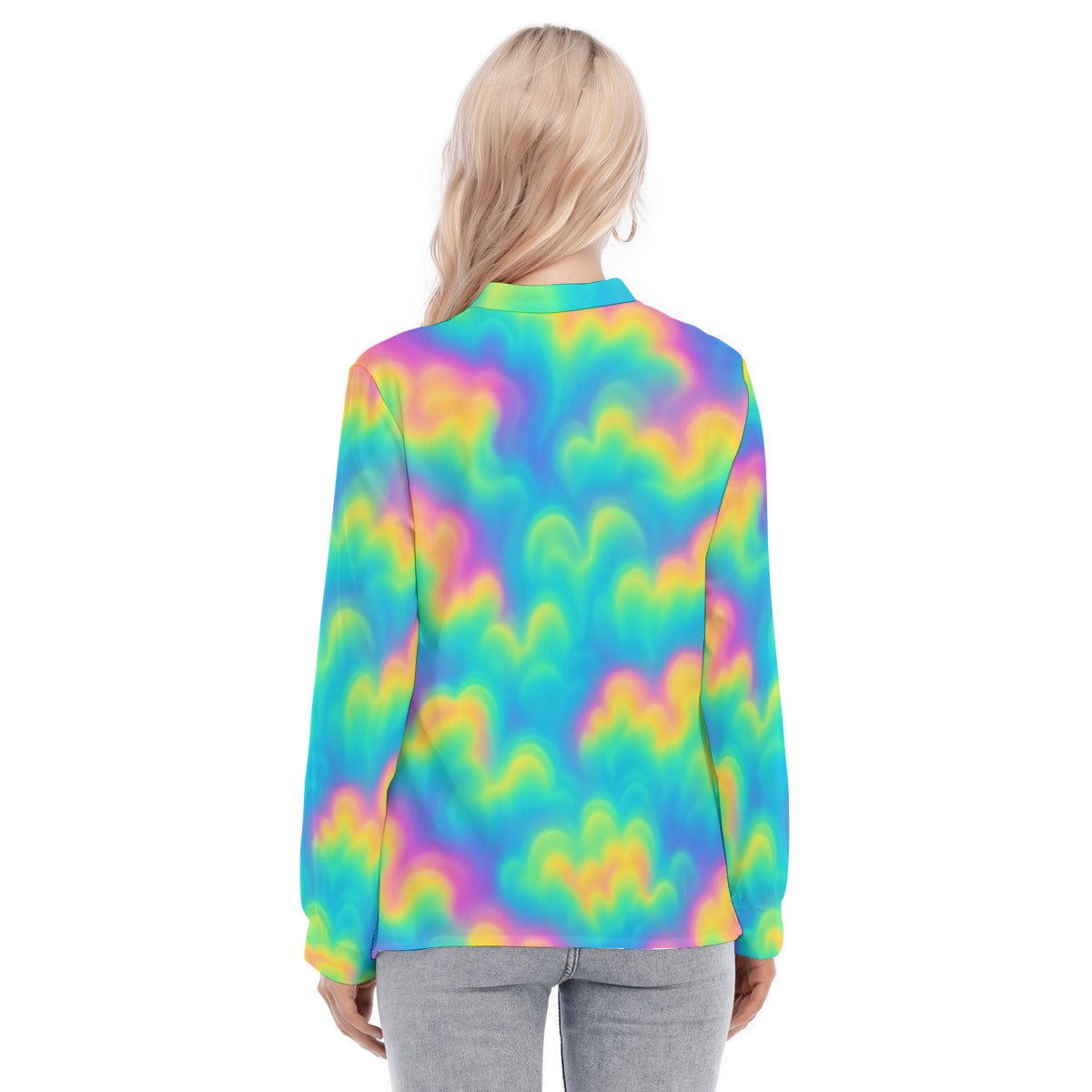 Women's Long Sleeve Blouse With Button Closure