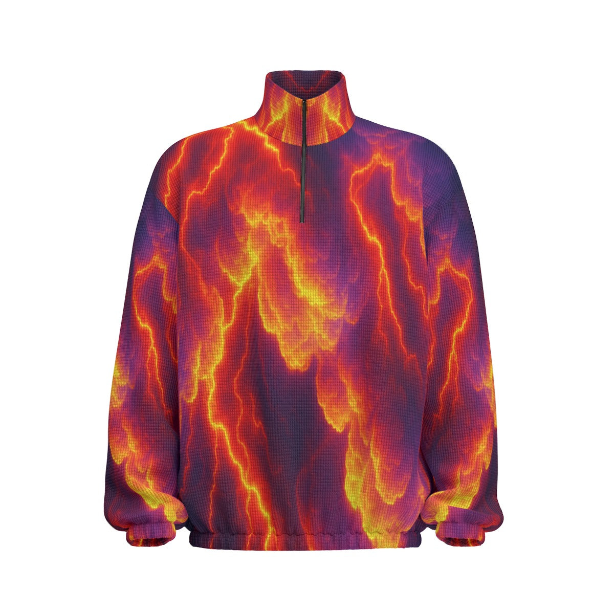 Unisex Turtleneck Zippered Sweatshirt