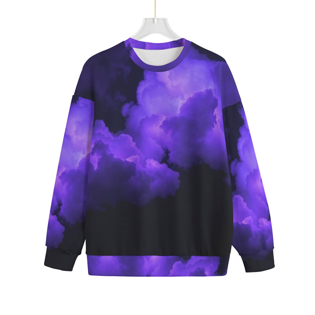 Unisex Drop-shoulder Knitted Fleece Sweater - view 1