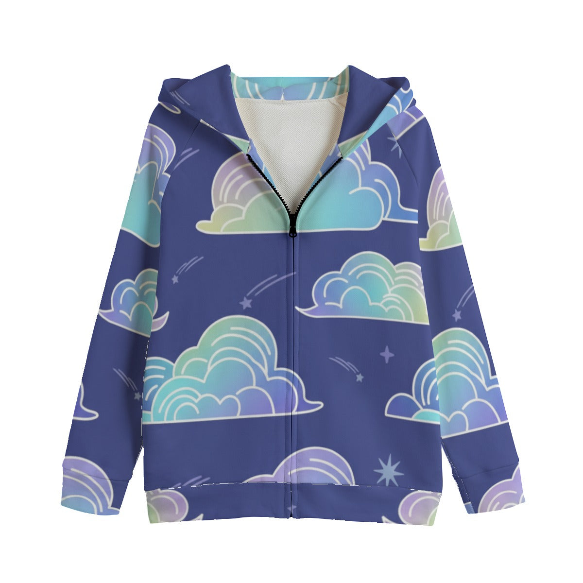 Kid's Zip Up Raglan Sleeve Hoodie | 310GSM Cotton