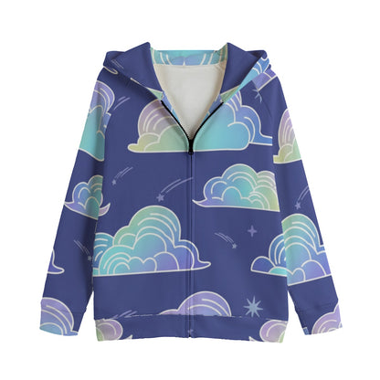 Kid's Zip Up Raglan Sleeve Hoodie | 310GSM Cotton