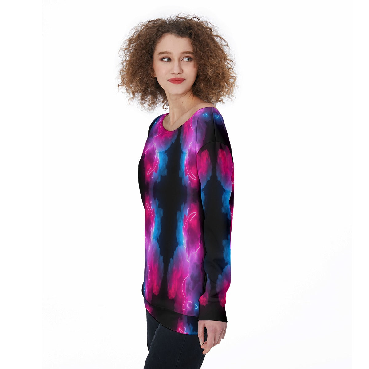 Women's Off-Shoulder Sweatshirt